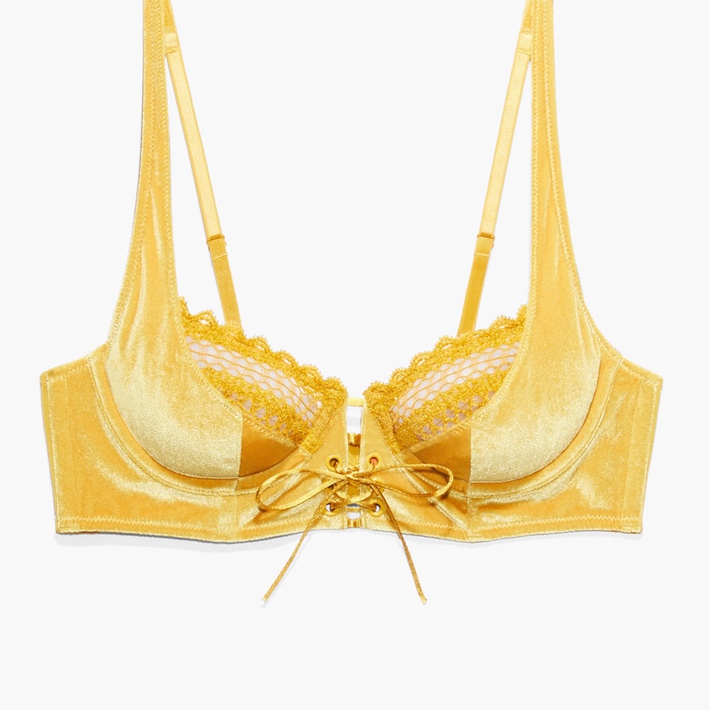 Velvet Vixen Lace Up Bra by Savage x Fenty